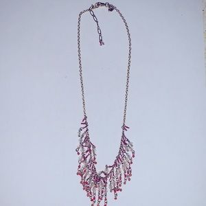 American eagle gold/beaded boho necklace